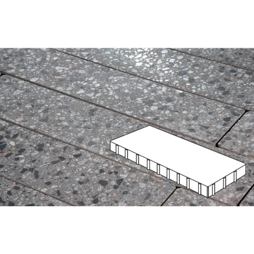 Плитка тротуарная Готика City, Granite FINO, Плита, Галенит, 1000*500*100 мм