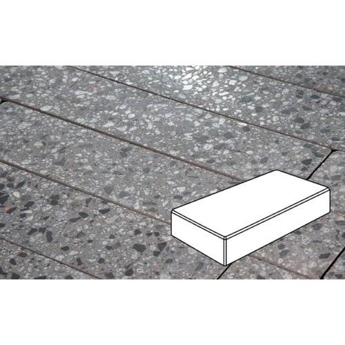 Плитка тротуарная Готика City, Granite FINO, Картано, Галенит, 300*150*80 мм