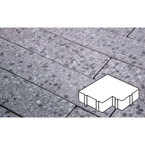 Плитка тротуарная Готика, Granite FINERRO, Калипсо, Галенит, 200*200*60 мм