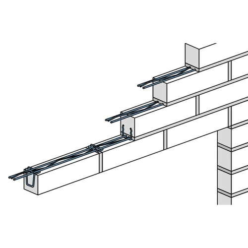Система Baut для перемычек с горизонтальной кладкой из тонкого кирпича