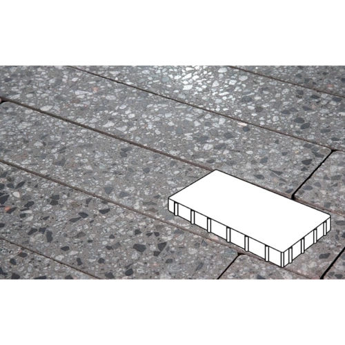 Плитка тротуарная Готика City, Granite FINO, Плита, Галенит, 600*400*80 мм