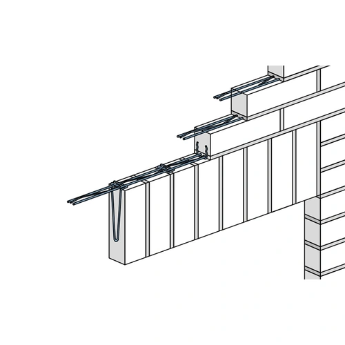Вертикальная перемычка Baut в тонкой кладке