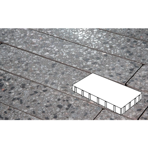 Плитка тротуарная Готика City, Granite FINO, Плита, Галенит, 600*300*80 мм