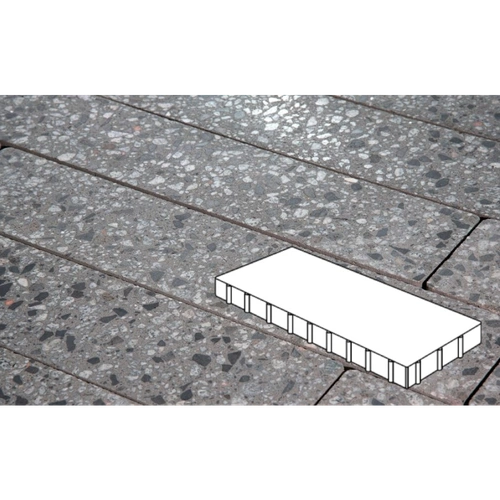 Плитка тротуарная Готика City, Granite FINO, Плита, Галенит, 900*300*100 мм