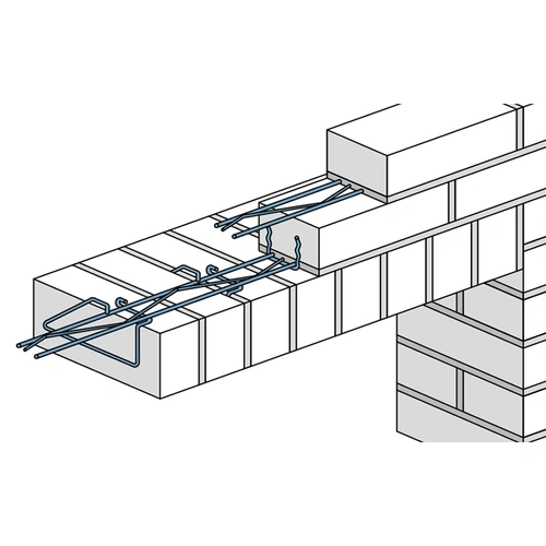 Перемычка на ребро внутрь Baut