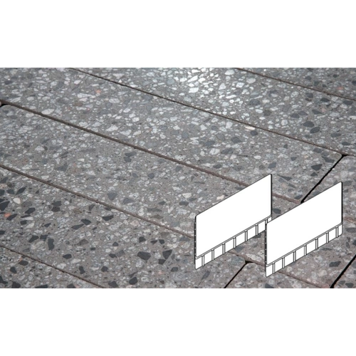 Плитка тротуарная Готика, Granite FINO, Плита AI, Галенит, 700*500*80 мм