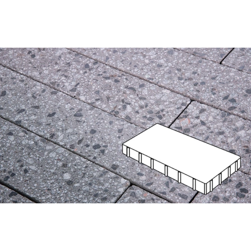 Плитка тротуарная Готика City, Granite FINERRO, Плита, Галенит, 600*400*80 мм