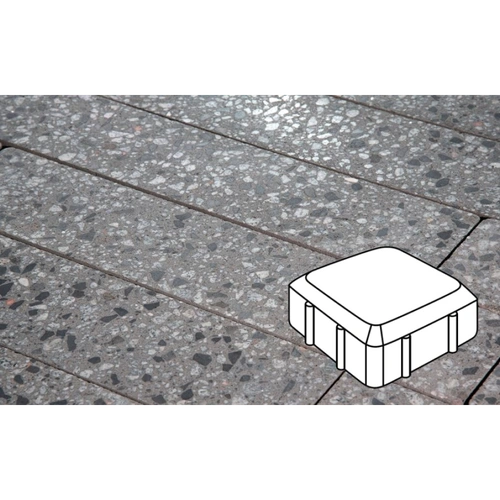 Плитка тротуарная Готика City, Granite FINO, Старая площадь, Галенит, 160*160*60 мм