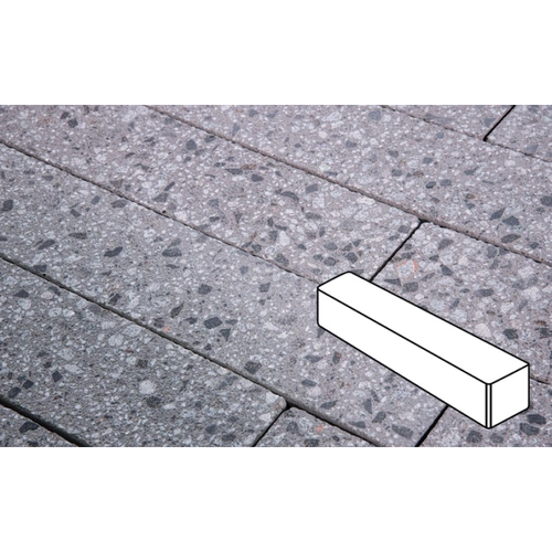 Плитка тротуарная Готика, Granite FINERRO, Ригель, Галенит, 360*80*80 мм