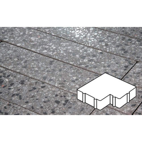 Плитка тротуарная Готика City, Granite FINO, Калипсо, Галенит, 200*200*60 мм